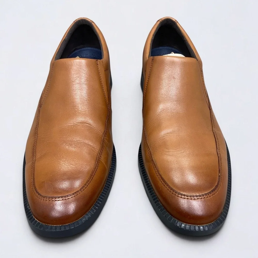 Rockport Dressports Office II Apron Slip-On Loafers Mens Size 10 Brown Leather